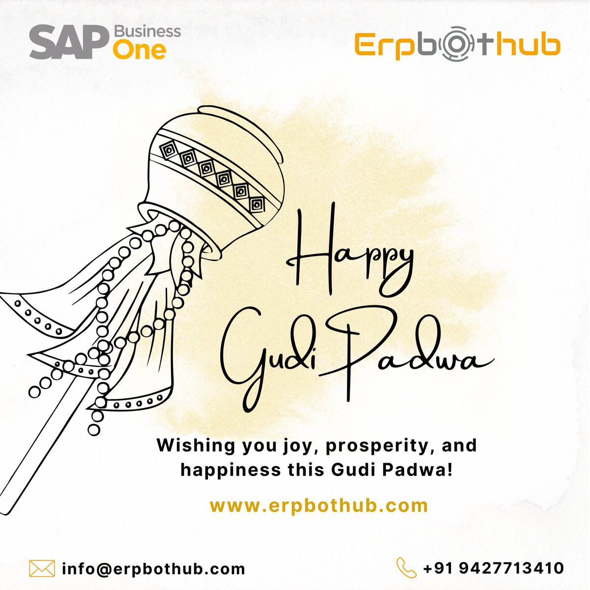 erpbothub's tweet photo. Best wishes for the holy occasion of Gudi Padwa…May your life be bright with happiness and full of positivity. Sending heartfelt wishes for a joyous and prosperous Gudi Padwa to you and your family…

#happygudipadwa #sap #erp #sapbusinessone #erpbothub https://t.co/0jmlsEgWhY