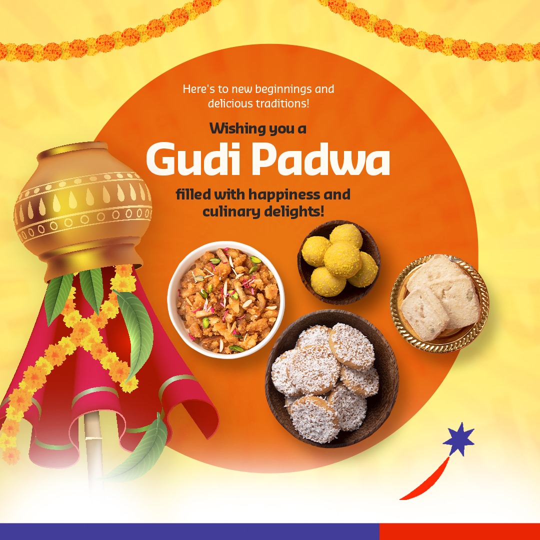 Celebrate Gudi Padwa with Sodexo! Indulge in festive treats and savour the flavours of tradition. From our kitchen to yours, may this auspicious day be filled with joy and culinary delights! #Sodexo #SodexoIndia #GudiPadwa #Festival #FestivalFood