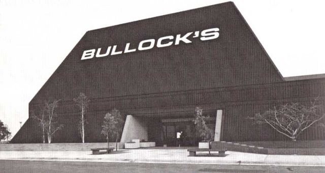 Bullock’s department store in Costa Mesa, California. True story.