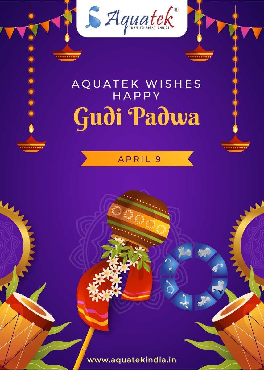 #GudiPadwa #NewYearCelebration #TraditionalFestivities #CulturalHeritage #GudiPadwa2024 #FestiveSpirit #Sanitaryware #Aquatek #BuildingIndustry #Plumbing #Distribution