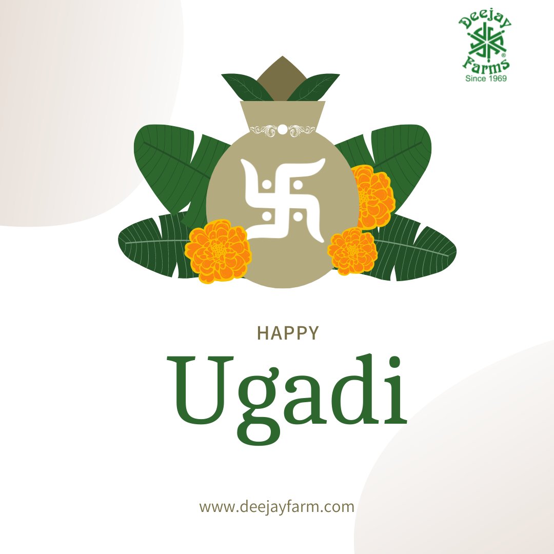 Embrace the dawn of new beginnings with joy and prosperity! Happy Ugadi to all celebrating this auspicious day. 🌅✨ 
.
.
.
.
#Ugadi2024 #NewBeginnings #celebration #DeejayFarms #DeejayCoconutFarm #DeejaySampoorna #coconut #coconutplant #agriculture #farming