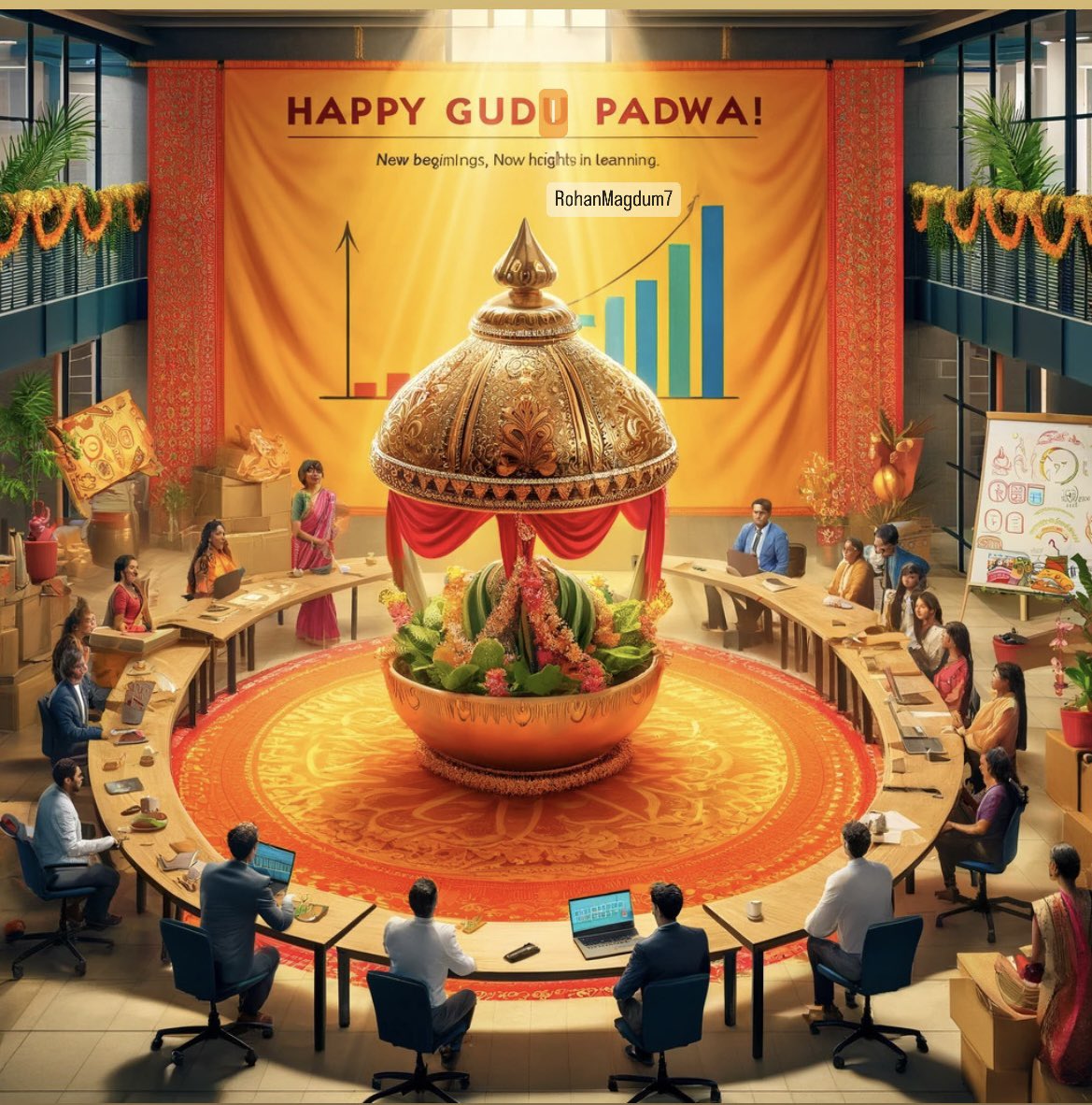 🌟 Happy Gudi Padwa to Our Professional Community! 🌟 As we step into the auspicious occasion of Gudi Padwa, marking the beginning of a New Year full of promise and prosperity, let’s also embrace this moment as a golden opportunity for renewal & growth in our professional lives.