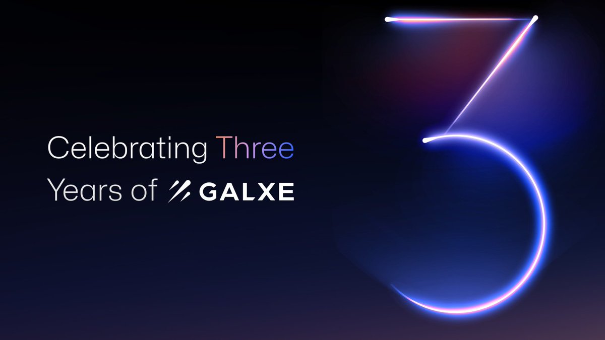 Celebrating three years at the forefront, Galxe is stepping into an exciting new chapter. 👉 Read here: gal.xyz/3-Year-Anniver…