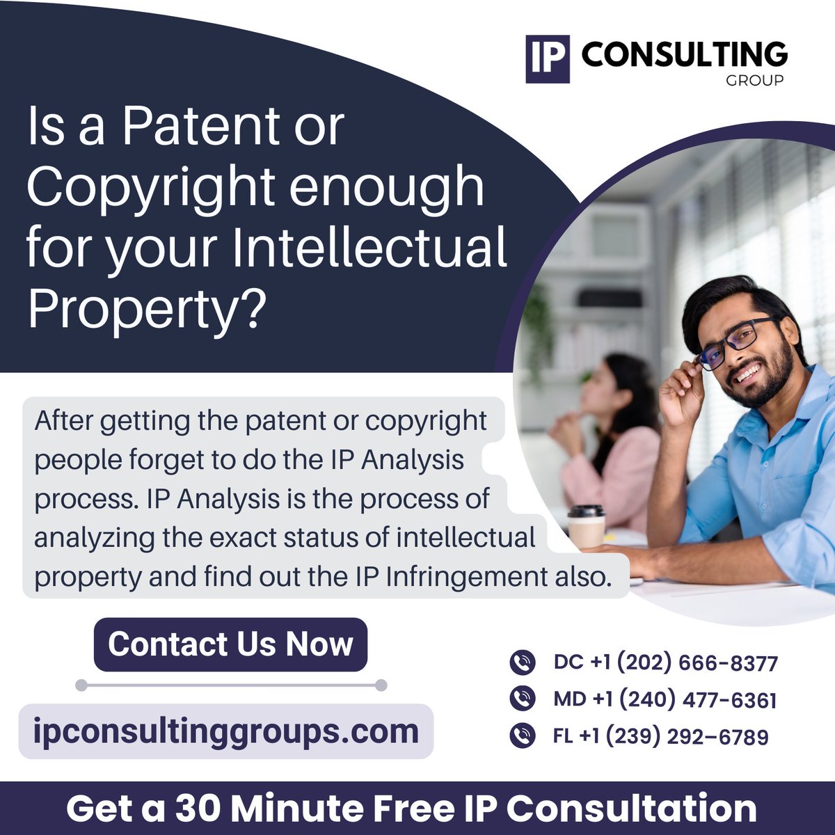 Is a Patent or Copyright enough for your Intellectual Property?

#ipconsultinggroup | #intellectualproperty | #freeconsulting | #patent | #copyrightright | #patentattorney | #copyright | #ipattorney | #RawAfterMania | #NCAAChampionship | #Airdrops | #Padres