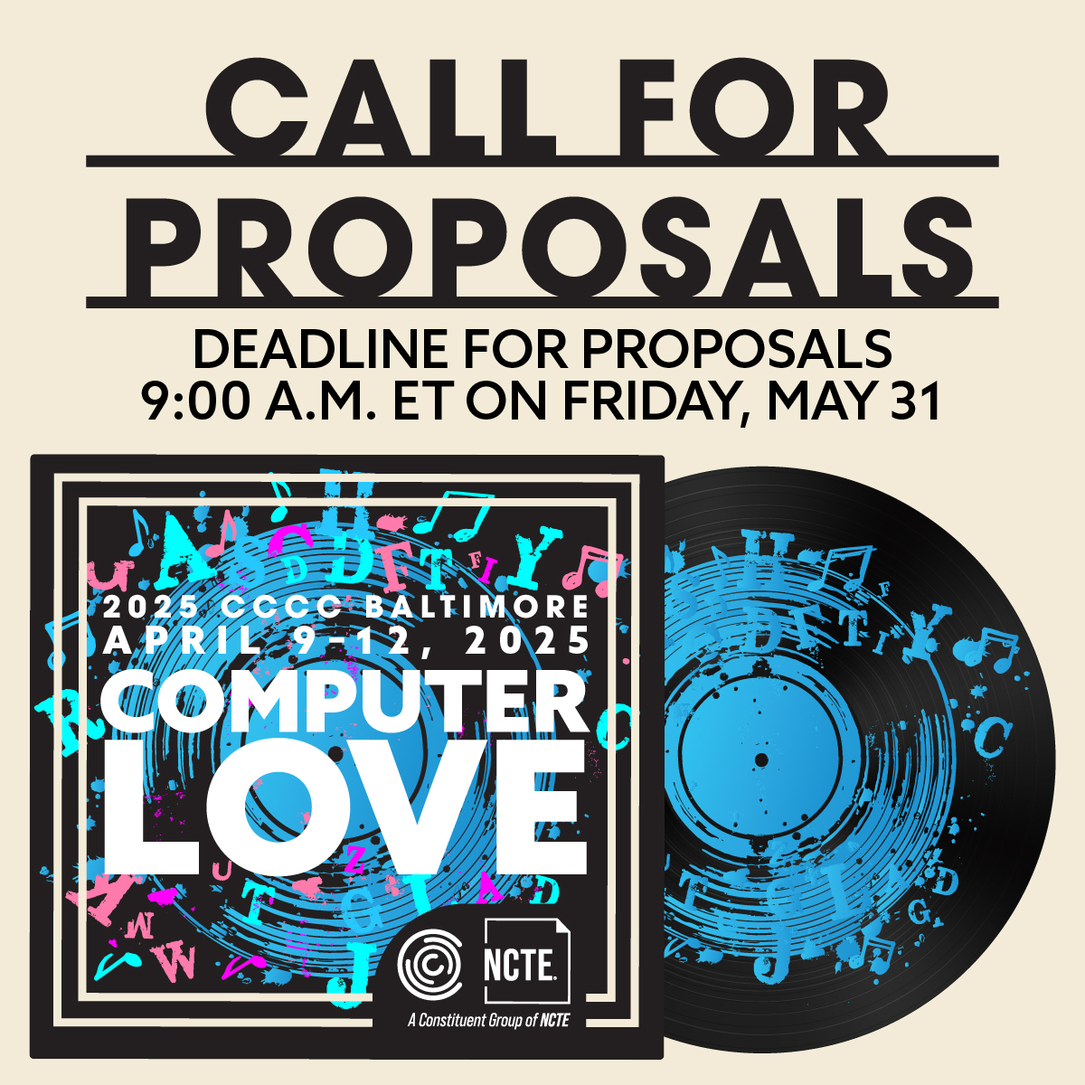 Would you want to serve as a reviewer for the 2025 @NCTE_CCCC Annual Convention proposals? Please complete this short survey by 9:00 a.m. ET, Monday, April 15, 2024: ncte.org/events/2025-cc…. Proposal review will take place from late May to early June.