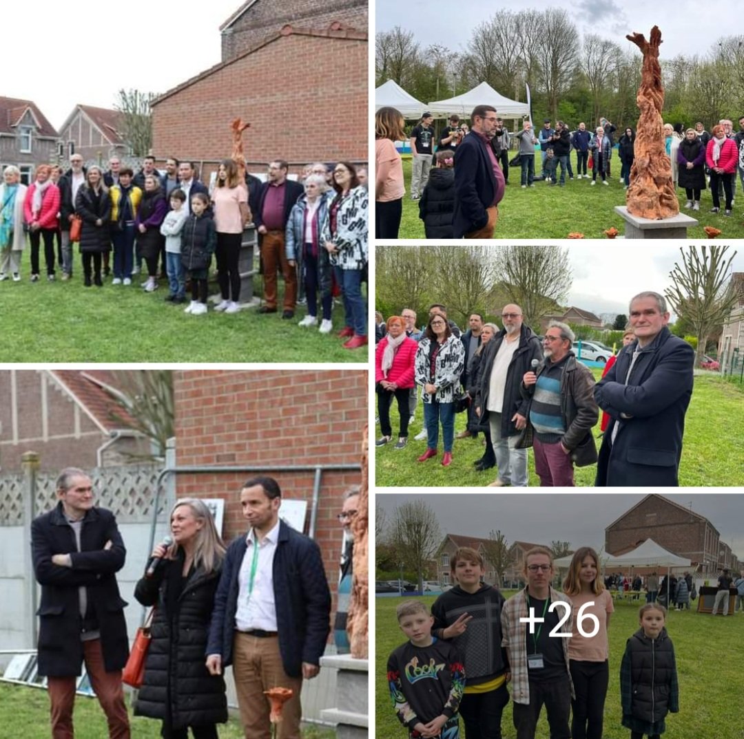 🔴UNE STATUE POUR LA PAIX inaugurée à Sallaumines en présence de nombreux élus, habitants et partenaires... 
➡️Les #jeunes ont réalisé avec <a href="/AvenirdesCites/">AvenirdesCites62</a> un Totem Géant rassemblant différentes mains qui symbolisent à la fois la #solidarité et la #fraternité et la #Paix
