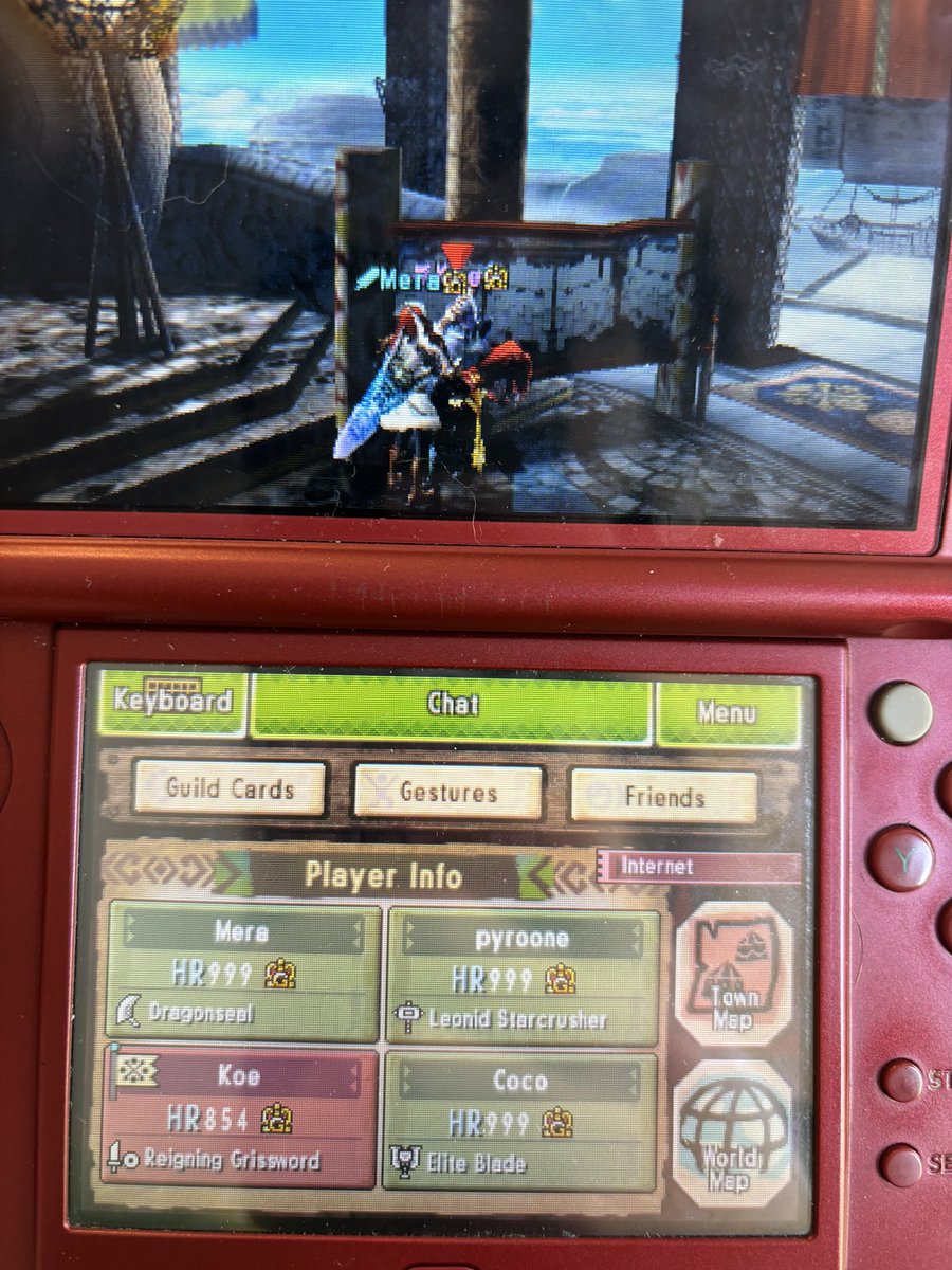 KoeHearts's tweet photo. Final Moments of an amazing game, Monster Hunter 4U will always be the best MH game 🫡 rip Nintendo Online for 3DS and WiiU. 

Definitely an amazing game to try out even in single player if y’all haven’t played, massive cinematic experience and endless replayability ❤️ ⚔️ https://t.co/lmEyNR9ezD