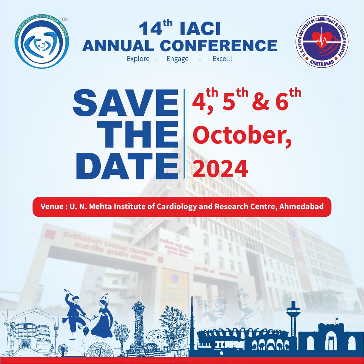 Sneak peek! Mark the dates on your calendars. The biggest annual event of IACI is here.
#iaciindia #cvimaging #whycmr #yescct #cardiacimaging #conference