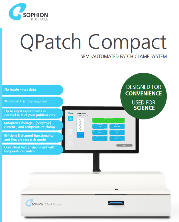 QPatch Compact from @sophionbio is a semiautomated #PatchClamp system designed for tailored #ionchannel recordings in up to 8 cells in parallel. It is ideal for busy laboratories that require higher throughput than manual patch clamping. #neuroscience #patchclamping #Ephys