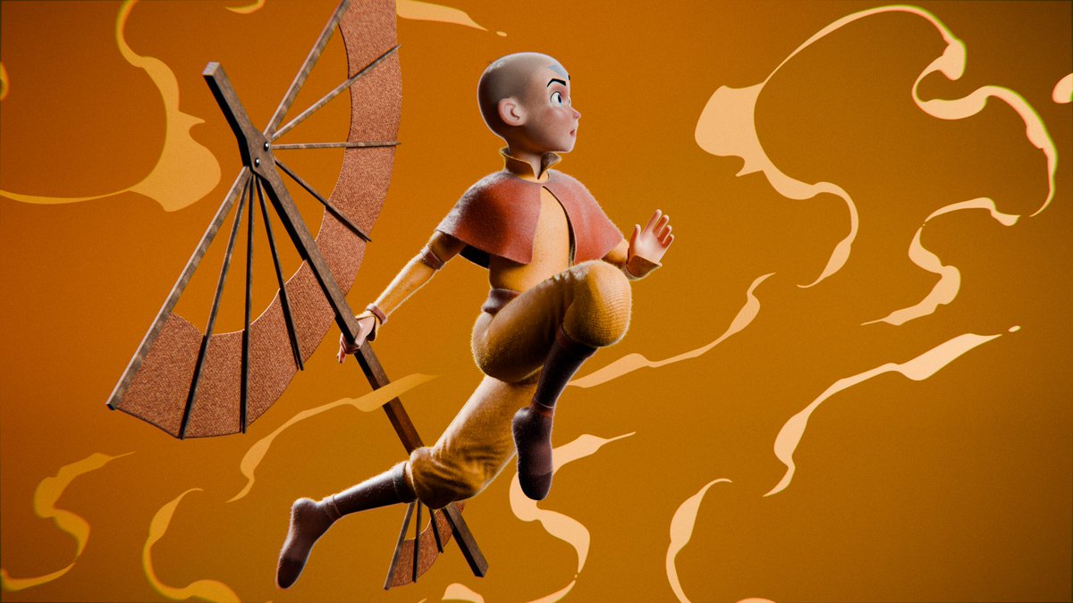 3d_rishabh's tweet image. Aang from avatar the last airbender.
Fan art
Sculpted in @maxonzbrush