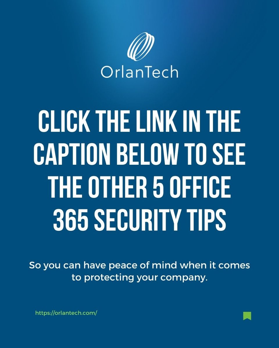 OrLANtech's tweet image. Worried about Office 365 security and compliance? You&apos;re not alone. 

Check out our comprehensive Microsoft 365 Security Checklist for even more tips!

orlantech.com/office-365-sec…

#OrlanTech #Office365 #cybersecurity