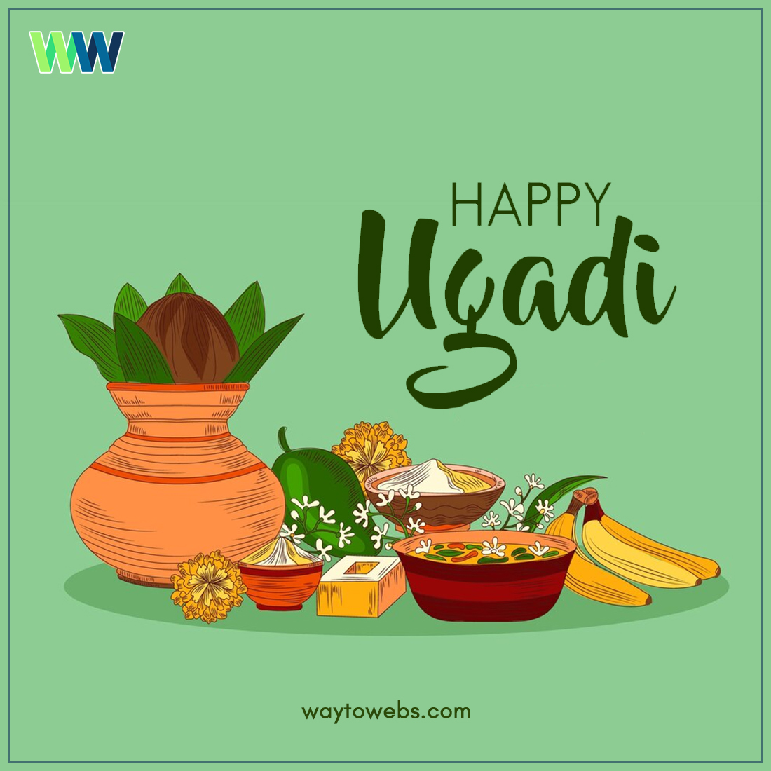 Wishing you a joyous and prosperous Ugadi! #HappyUgadi #Ugadi2024 #NewYear #Celebrations #Traditions #FamilyTime #HarvestFestival #IndianCulture #Renewal #JoyfulMoments #Wishes #Prosperity #Waytowebs waytowebs.com posts.gle/iEp5yH