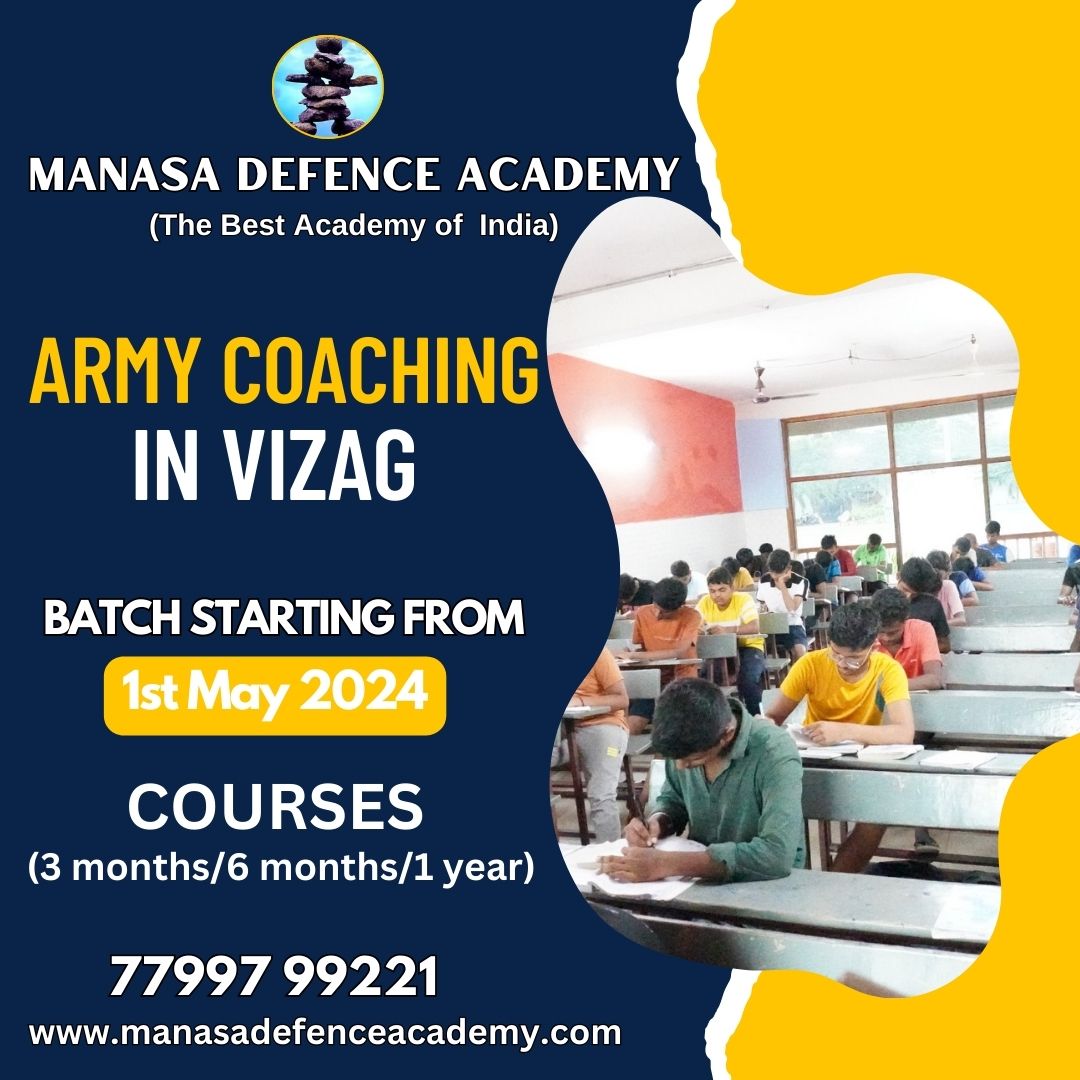 AcademyManasa's tweet photo. ARMY COACHING IN VIZAG
Welcome to Manasa Defence Academy the premier destination for Army coaching in Vizag. 

Call: 77997 99221
Website: www,https://t.co/D9eMblyeOY

#armycoaching #vizag #manasadefenceacademy #armytraining #coaching #armyexam #physicalfitness #discipline https://t.co/xwlL7OAhT2