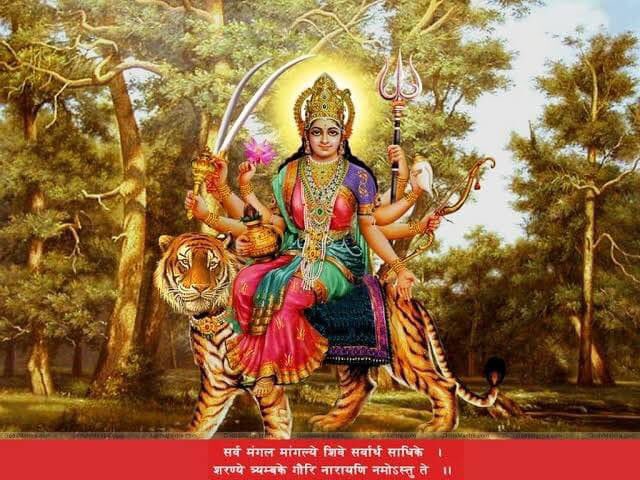 सर्व मंगल मांगल्ये शिवे सर्वार्थ साधिके शरण्ये त्रयम्बके गौरी नारायणी नमोस्तुते🪔 
चैत्र नवरात्रि की शुभकामनाएँ 🙏 
#Navratri #GudiPadwa