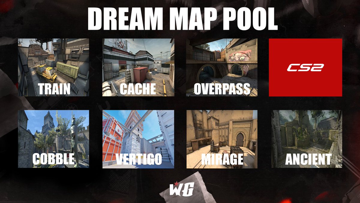 Here's our dream CS2 map pool!

Let us know yours!👇