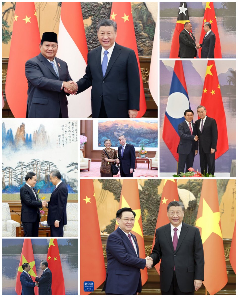 The first week of April has witnessed a host of high-level visits from #SoutheastAsian countries to #China. It's not accidental but a natural result of China's neighborhood #Diplomacy.👇