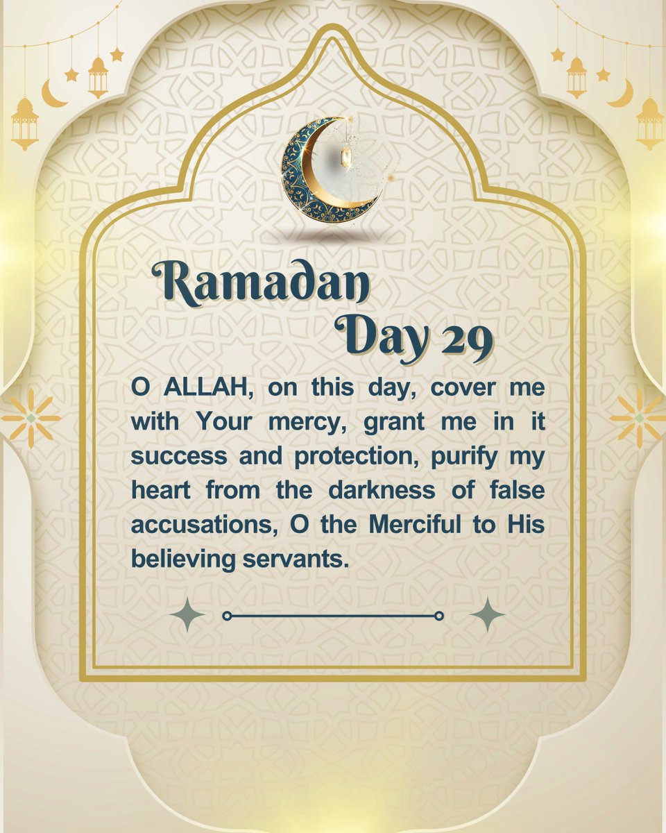 As we reach the 29th day of Ramadan, let's reflect on our journey so far, seek closeness to Allah and pray for guidance and blessings. May this holy month continue to bring spiritual growth and peace.
#RamadanDay29
#Ramadan
#ramadanmubarak
#RamadanBlessings
#Ramadan2024
