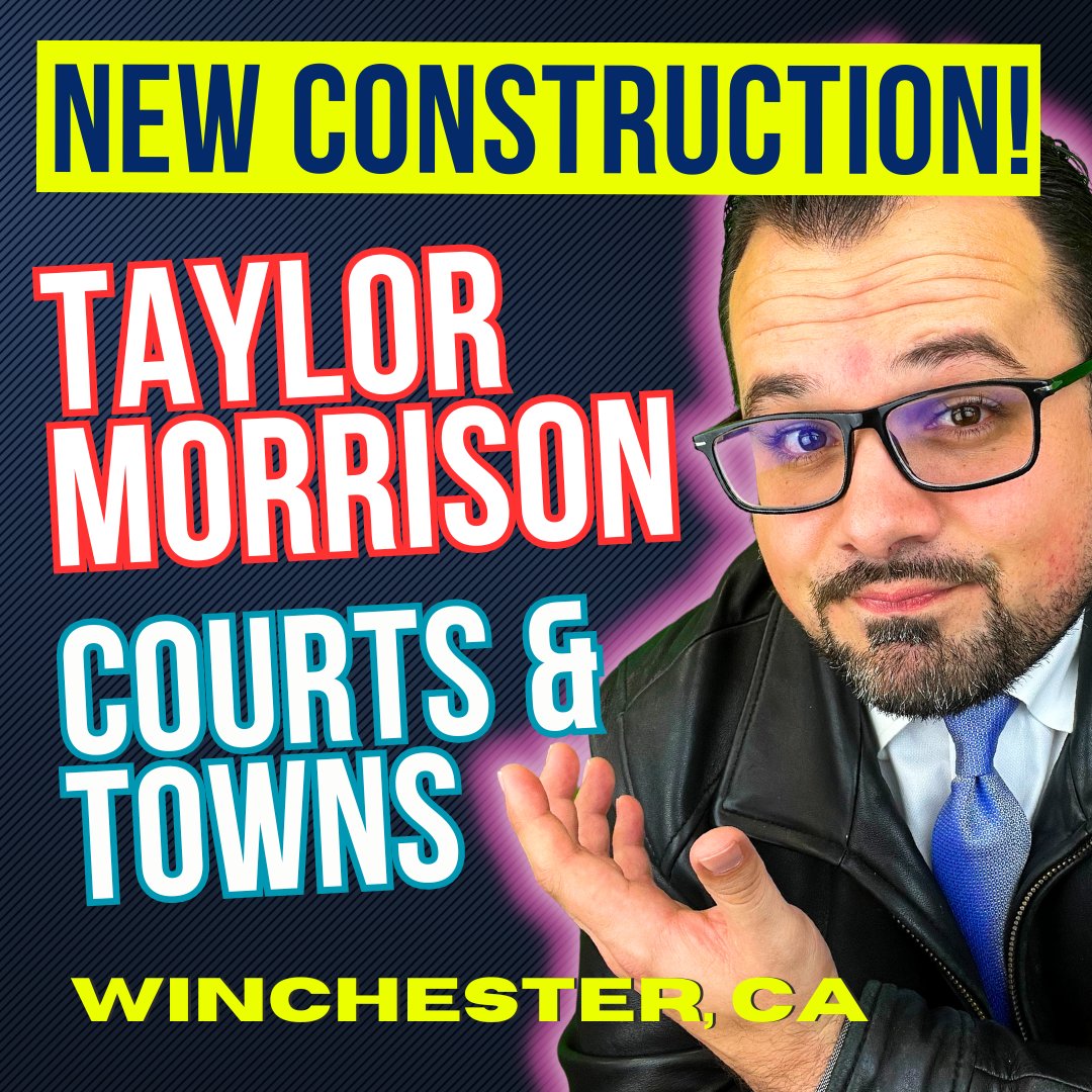🏡 New Construction Alert!
Ready to discover Taylor Morrison's Courts and Towns in Winchester, CA?

Catch the full video tonight on my YouTube channel for an in-depth look! Don't miss out! 😎
▶️youtube.com/@alanningrealt…

#TaylorMorrison #WinchesterCA #RealEstateInvesting #NewHomes