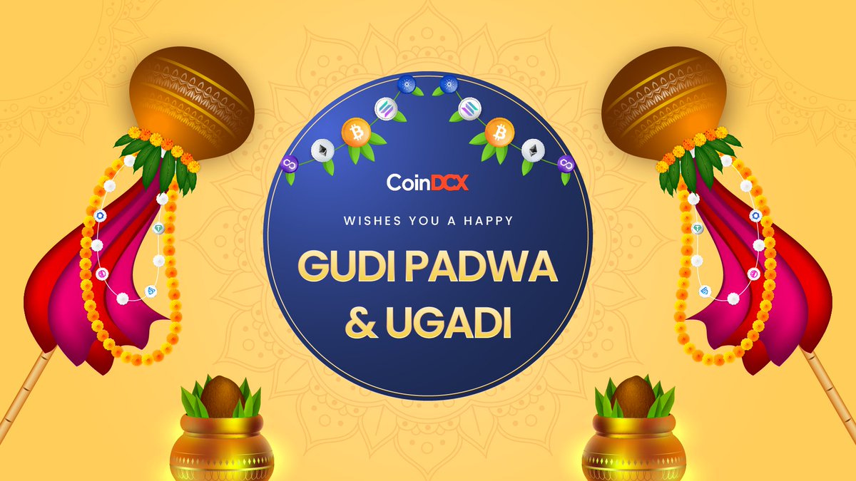 Wishing a goodness-filled #GudiPadwa and #Ugadi to the crypto community✨