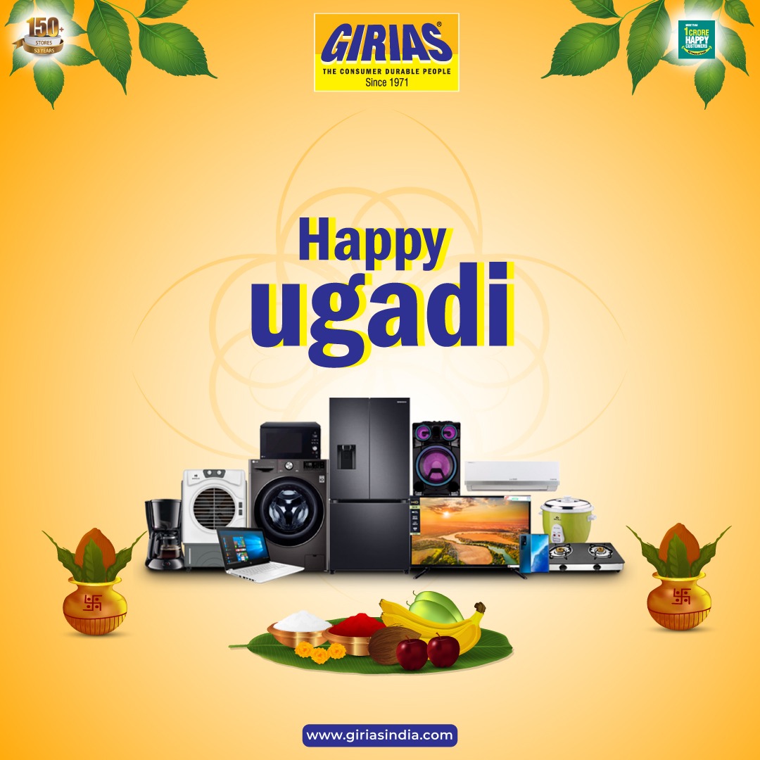 Girias wishes everyone Happy Ugadi!

Checkout our nearest store here: giriasindia.com/stores

#Girias #AmyJackson #ugadi #festival #offers