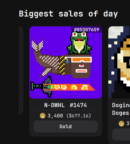 Breaking News ❗️🔴
Fronk Warrior Node Whale 1/1 Sold for 677$ (3400Doge) 🔥🚀
Just a Beginning 
Every 1/1 Holder will Get Free Claim of #Mutant_Runes_whales 1/1 and 1000 #RWHL_RUNES 🔥🚀
Free and Fair always wins