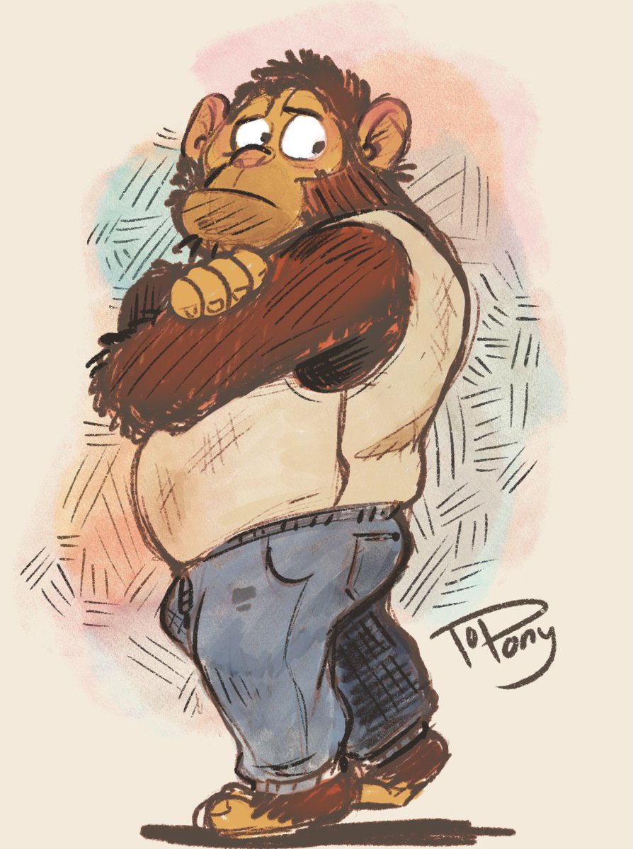 Here’s a late-night random ape guy for fun! I dig him👍🏾