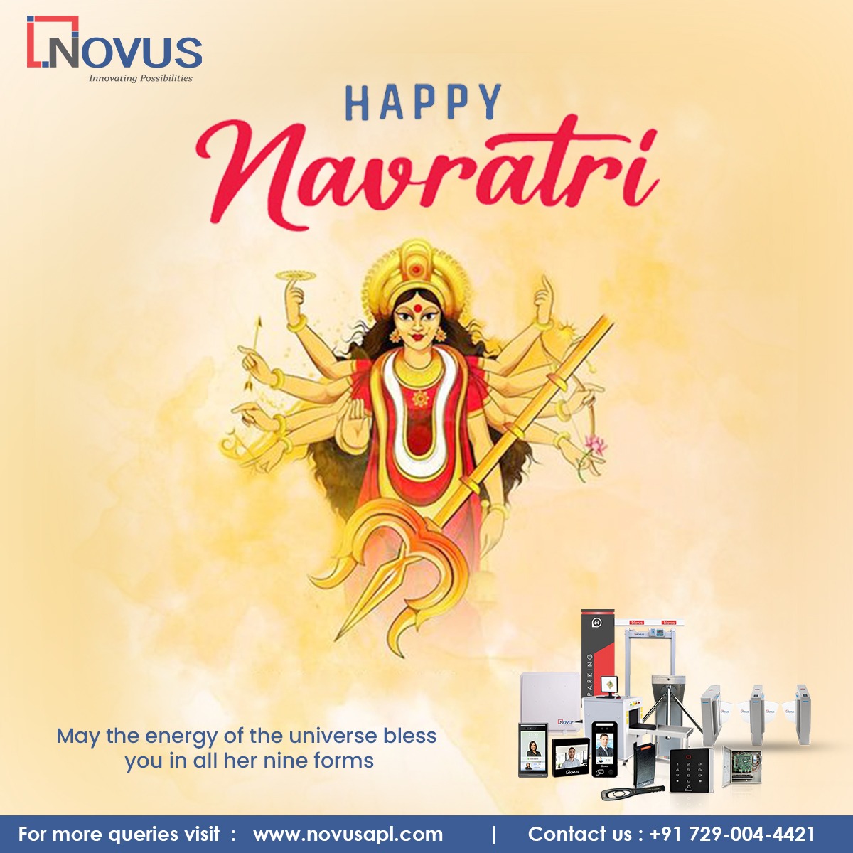Happy Navratri to you as well! May this auspicious occasion bring joy, prosperity, and good fortune to you and your loved ones. May Goddess Durga bless you with strength,

#SecurityGate #AccessControl #BarrierSystem #TrafficManagement #ParkingSolution #EntranceSecurity