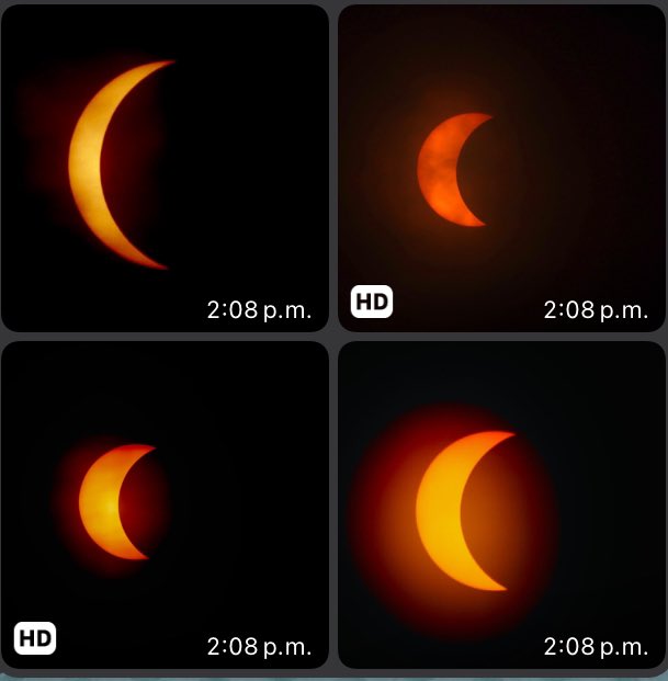 aayala's tweet photo. Un fenómeno natural universal, unico e irrepetible en Coahuila para mas de 5 generaciones al futuro ( y posiblemente otras tantas atras). Un eclipse total como el vivido hoy, es una experiencia de vida que marcara nuestra generación, como lo hizo el Covid hace 4 años. https://t.co/NLEkeJI7Wk