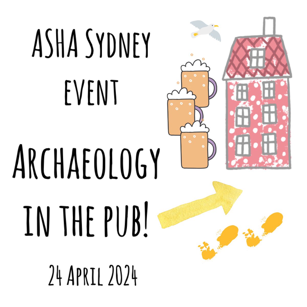 Archaeology in the Pub is back! This time, we are heading to The Courthouse Hotel, Newtown from 6pm-8:30pm Wed 24 April 2024 (AEST) More info & registration details: asha.org.au/event/archaeol…