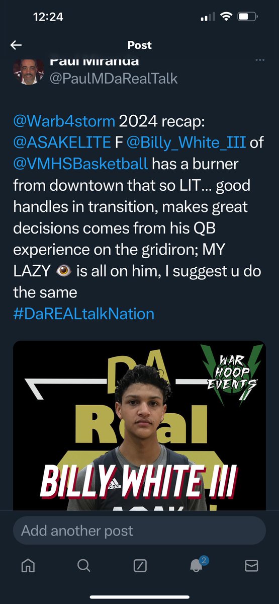 @BJenkins247 @CoachRB_ASAK @Billy_White_III @ASAKELITE Yeah I loved him at @Warb4storm 2024 a couple of weeks ago…. Yall didn’t hear me say I gots my LAZY 👁️ on him & I suggest yall do the same…. 🤣🤣 #DaREALtalkNation