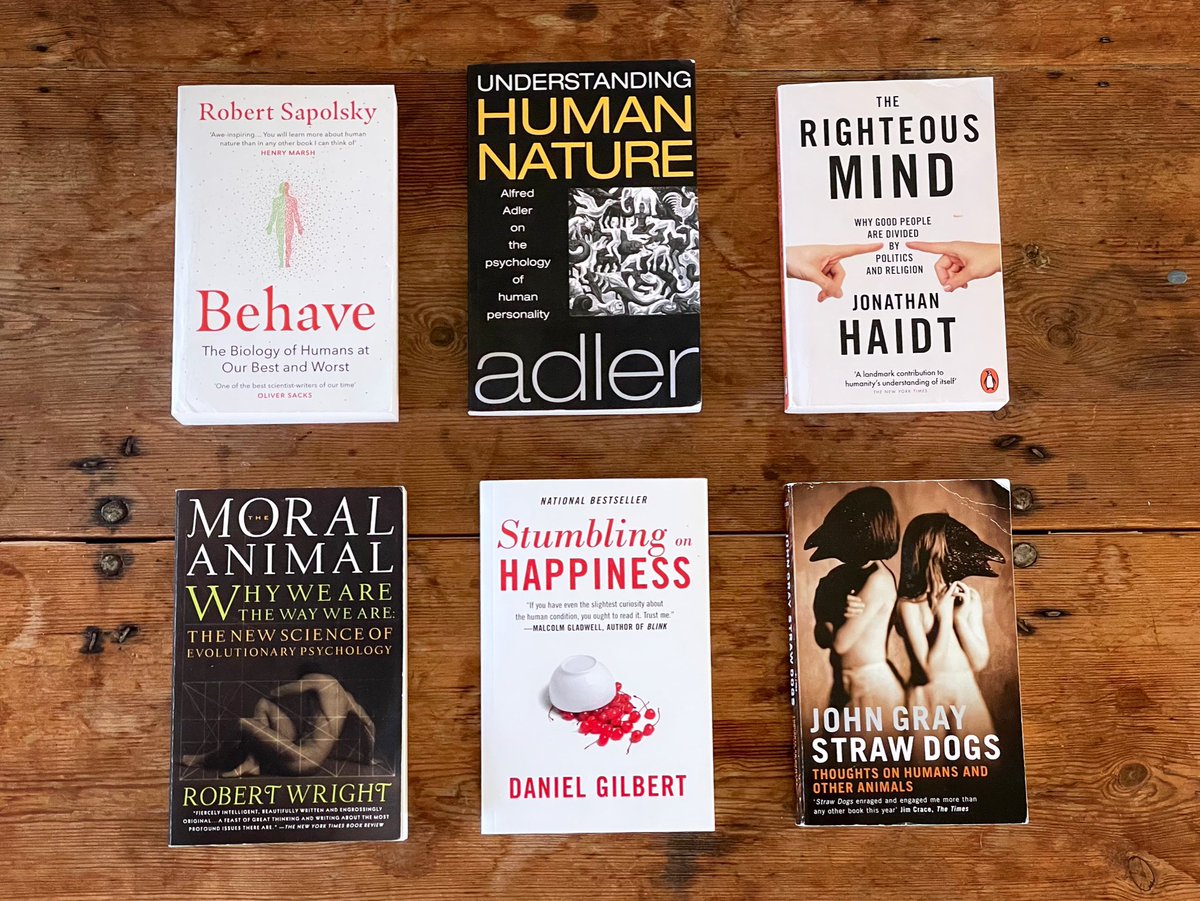 Six Must Read Books on Human Nature. Which ones did I miss? 🧐 📚 #reading #nonfiction #books