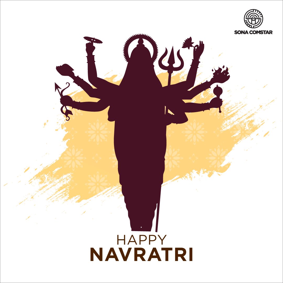 On this auspicious occasion of Navratri, Sona Comstar extends its warm wishes to you and your loved ones. May Goddess Durga bless everyone with happiness and prosperity! #Navratri