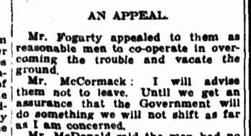 Radical? Australians have a long and storied history of squatters' protests! Here's some sage advice from Mr. McCormack, one of the leaders of a group which squatted on the Cairns Agricultural Show fairgrounds in 1932 until the government agreed to provide better housing: