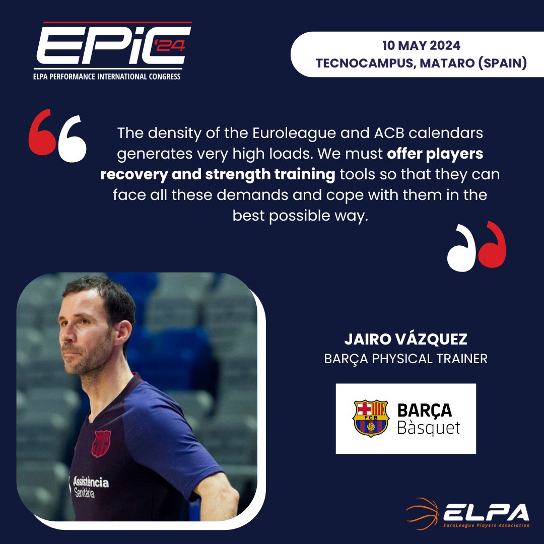 #EPIC2024 @FCBbasket will collaborate with ELPA in the third Euroleague Players Congress 🤝 Read more about it here: elpa.basketball/barca-will-col… 📍 Mataró (Spain) or online 🗓️ 10 May 2024 Program and registration: elpa.basketball/epic/ #ELPlayers