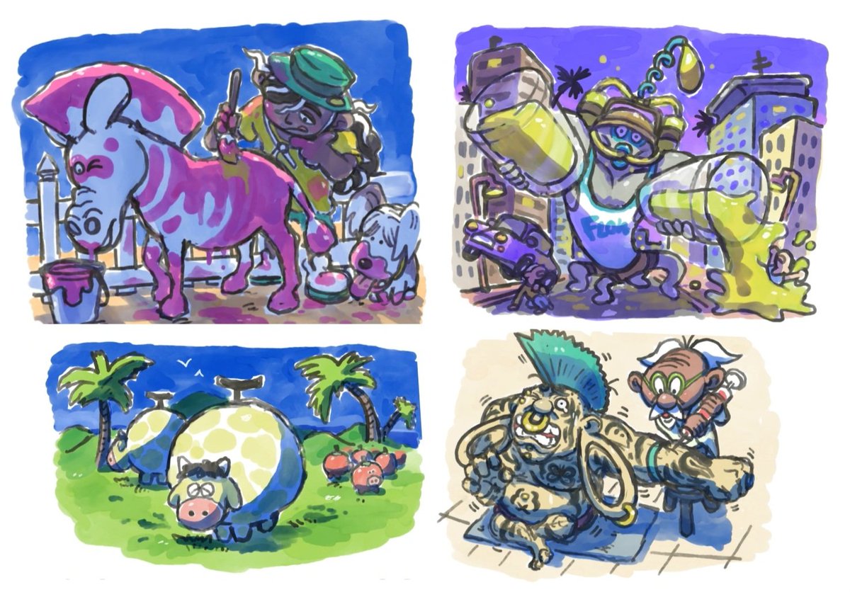 alexacedo's tweet image. 🎨 Hi buds! 🎨 Happy #PortfolioDay !! I'm Alex, an artist specialized in colorful Character Designs!!
よろしくお願いします!Encantado!