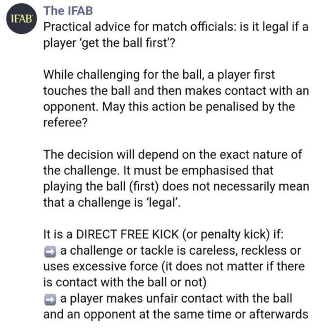 Sorry @mstewart_23 you need to read up on the Laws of the game. They are pinned to our Account.