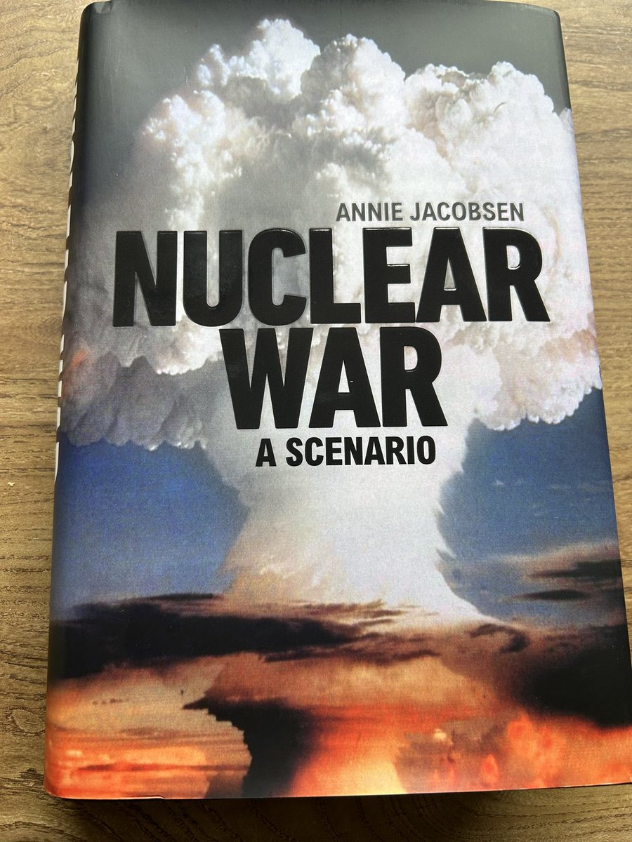 Just finished this brilliant and terrifying book by @AnnieJacobsen . A must read for anyone worried about the threats posed by nuclear weapons. @ThirdNuclearAge @BISANuclear @UKPONI