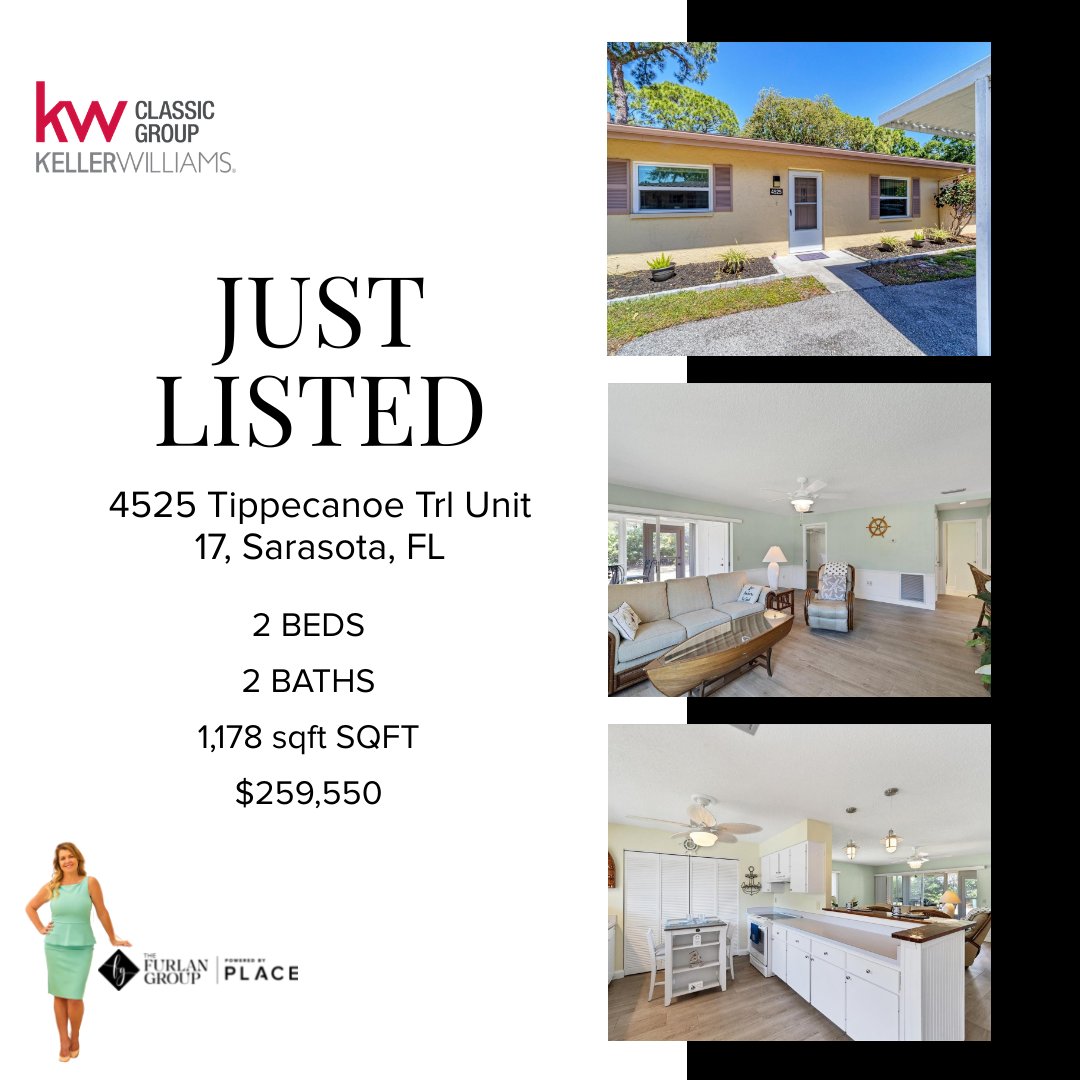 Complete Listing Details thefurlangroup.com/homes-for-sale…

#TheFurlanGroup #PoweredByPLACE #KellerWilliamsClassicGroup #ActiveAdultLiving
#LowMaintenanceLifestyle #Sarasota55plus #CommunityLiving #CondoLife #SocialActivities #LakeTippecanoeLiving #ConvenienceLiving #RetirementCommunity