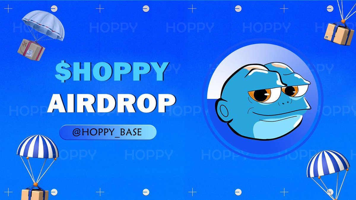 New airdrop: HOPPY Reward: 25000 $HOPPY (~$4) Distribution date: April 15 🔗Airdrop Link: t.me/AirdropNinja36… #airdrop #crypto #bitcoin #cryptocurrency #airdropninjapro #binance #blockchain