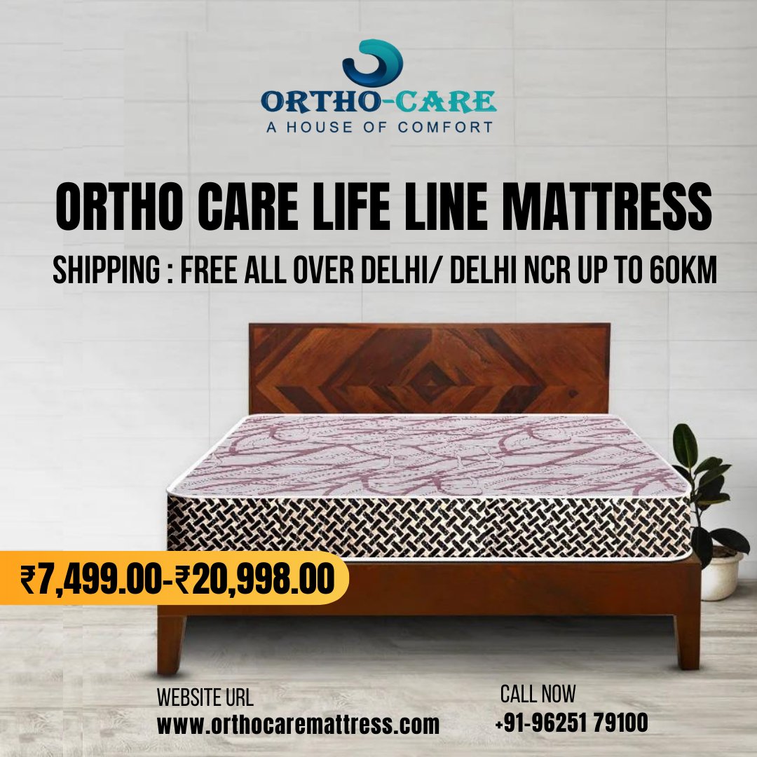 Ortho Care Life Line Mattress
Shipping : Free all over Delhi/ Delhi NCR up to 60km.
orthocaremattress.com/product/ortho-…
#orthocare #woodsgenie #krishnatraders #bed #sofa #interior #noida #dining #sofa #aloeveramattress #lounger #bedroom #furniture #dressing #mattress #puffy #ottoman #pillow