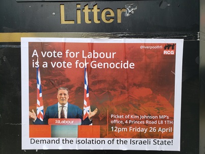 Dear @KimJohnsonMP I will reluctantly be part of this picket if I'm around, since you remain in the trashcan of @UKLabour Why don't you leave so you can freely and openly denounce the #genocideenablers and call for #CEASEFIRE_NOW by #Fascist Israel? #freepalestine