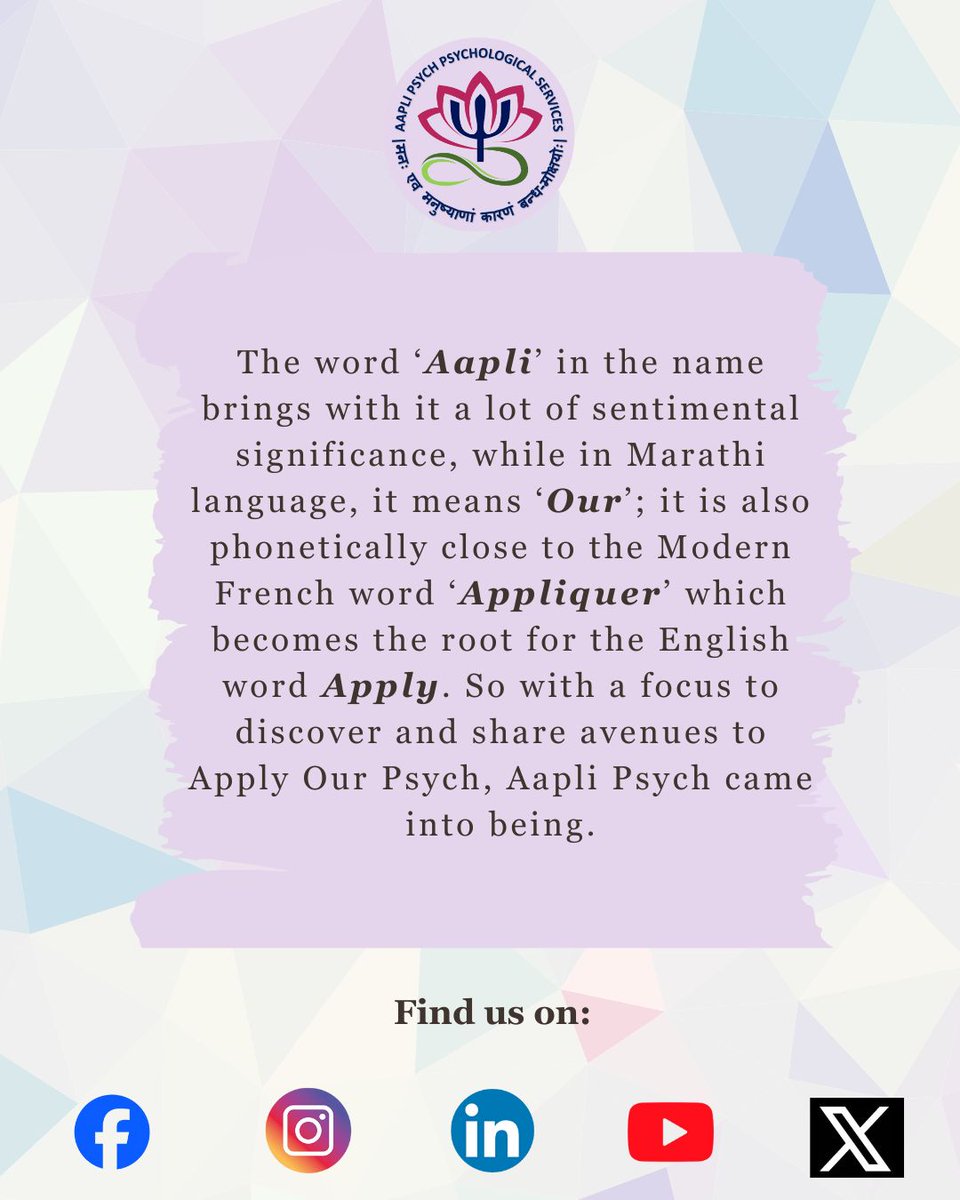 Aapli Psych tweet media