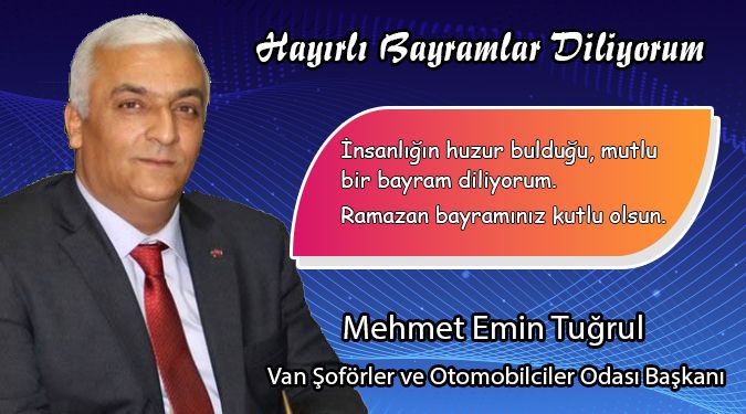 memleketimvan.com/haber-7166-tug… @emin_tugrul Van Şoförler ve Otomobilciler Odası Başkanı Emin Tuğrul, ramazan bayramınızı kutluyor.