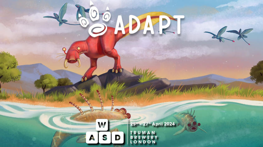 WASD has another one of @SlugDisco wonderful games this year! 🐌🪩 Adapt is a survival evolution game designed to simulate the constantly changing environments that life must navigate to thrive🏹 Do you think you can survive the longest? Head down to WASD!