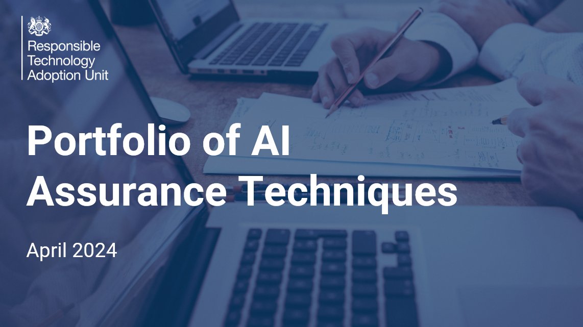 We’re pleased to support the @RTAUgovuk’s Portfolio of AI Assurance Techniques! Explore how AI assurance solutions enhance reliability and trust in AI systems through a range of case studies here gov.uk/ai-assurance-t….