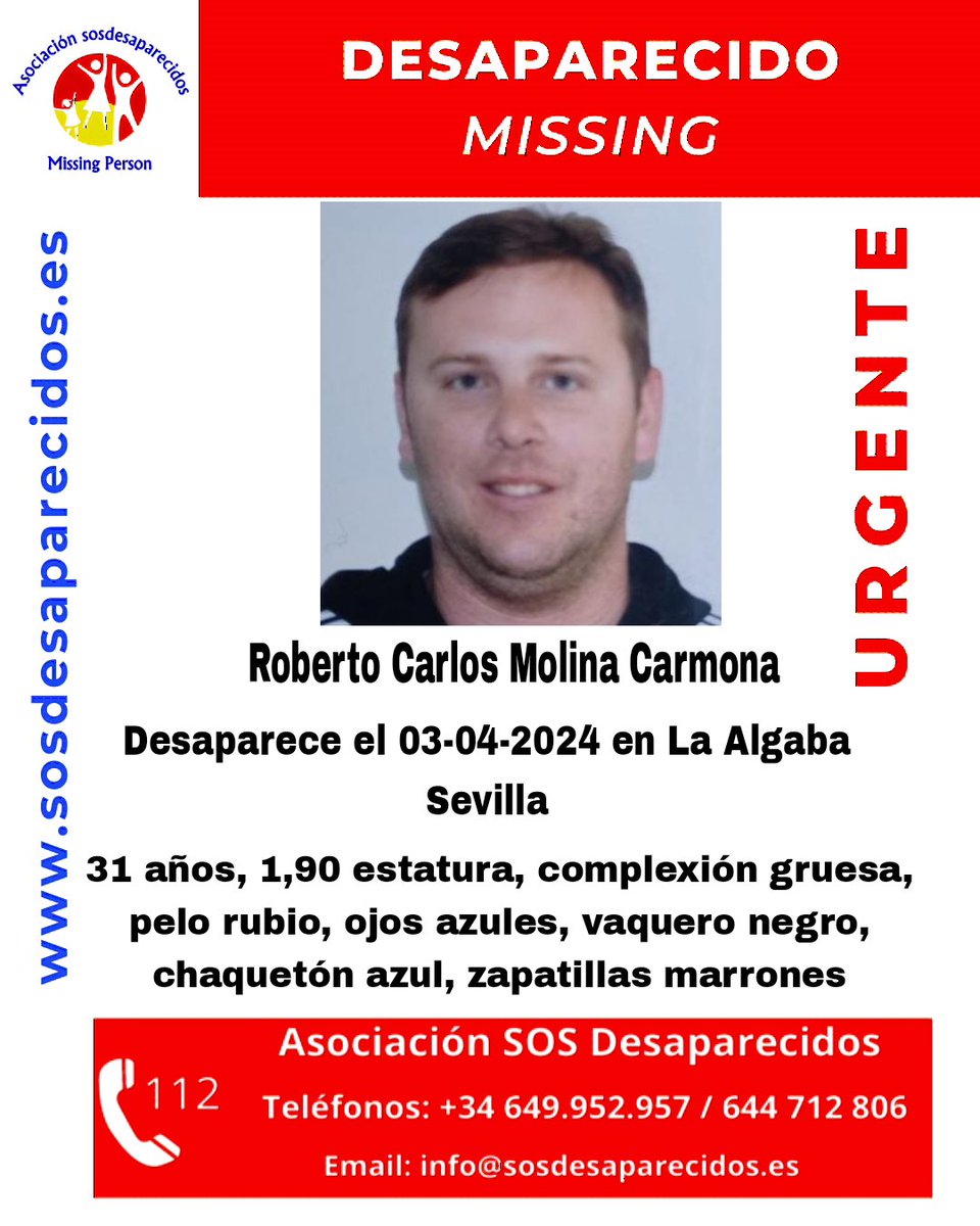 🆘 DESAPARECIDO #desaparecido #sosdesaparecidos #Missing #España #LaAlgaba #Sevilla Fuente: sosdesaparecidos Síguenos @sosdesaparecido
