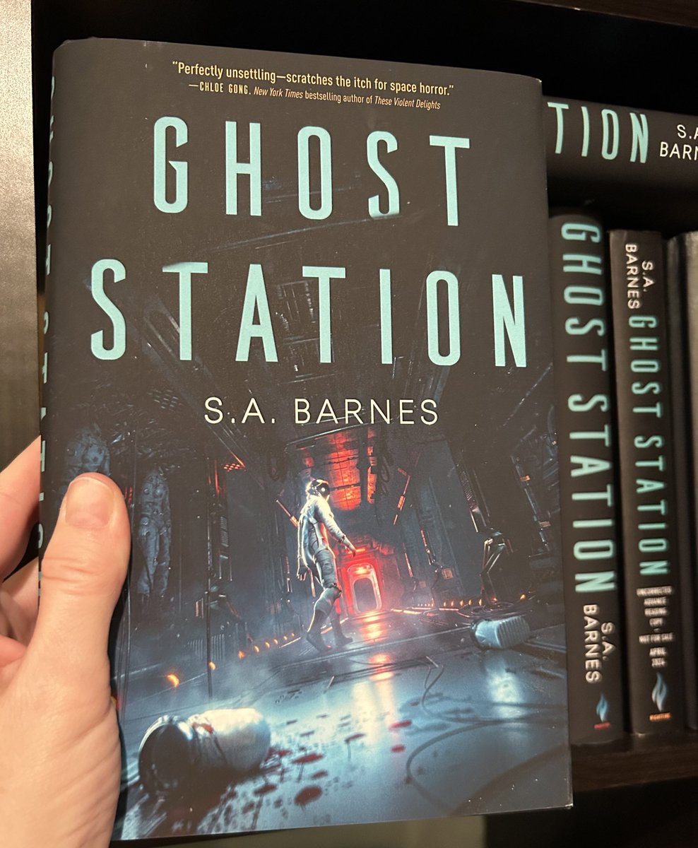 TODAY IS THE DAY!!! ❤️ Happy Book Birthday to my creepy ice planet and what-is-that-crawling-under-my-skin book baby! #sabarnes #ghoststation #deadsilence #spacehorror #scifihorror #johncarpentersthething
