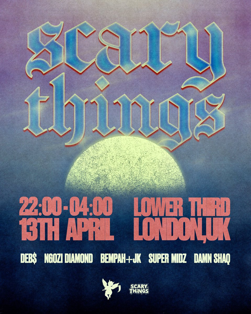 🪩This saturday april 13th we’re live from @lowerthirdsoho with the guys; Vibes are high as per usual! gear up @scarythingsldn 🚨🎬 tix: dice.fm/event/my8kv-sc…