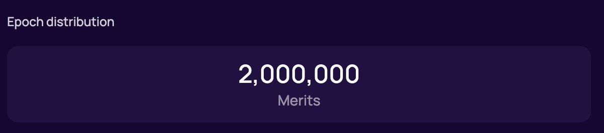 2,000,000 Merits this epoch.... Will it be the same next epoch? Intern doesn't know...I do know there is under 2 days to find out.