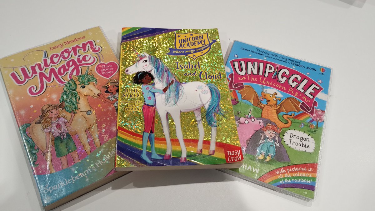 Did you know it's National Unicorn Day today? We didn't, but we're happy to say we have lots of unicorn books as well as a special unicorn in our Spring window display at Ashton Library! 🦄🦄